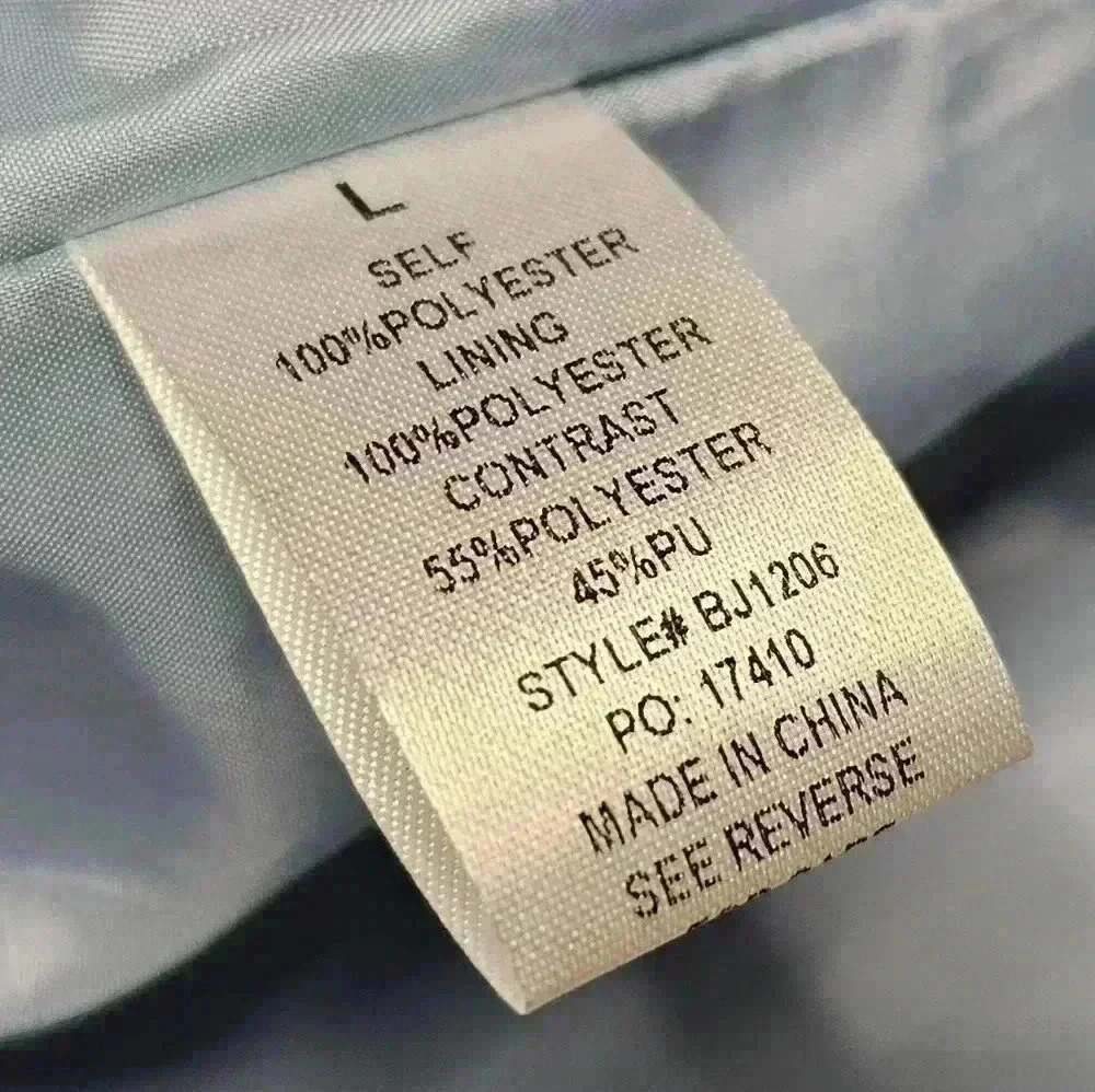 BaeVely Girls Club Good Vibes Bomber Jacket Blue White Juniors Large - Picture 3 of 11